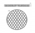 Решетка чугунная круглая СТЕЙК 314мм