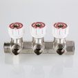 Коллектор Valtec c регулирующими вентилями 3/4", 2 х 1/2"