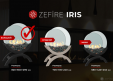 Биокамин Zefire Iris большой светлый