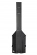 Печь-камин Мюнхен пристенно угловой Компакт черный