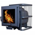 Печь банная ComfortProm РЕТРО ПРЕМИУМ ЧУГУН панорама 26 м3
