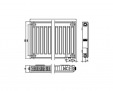 Радиатор стальной Kermi Therm X2 Profil-Ventil 500х2000