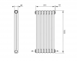 Радиатор Arbonia 2180 7/2/42/12/1/1/12/3/0/0 CF RAL 9005 matt