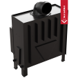 Каминная топка Kratki FLOKI L 12кВт O200 черный thermotec