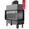 Каминная топка Kratki FLOKI L правая 12кВт O200 черный thermotec