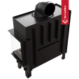 Каминная топка Kratki FLOKI L правая 12кВт O200 черный thermotec
