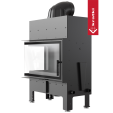 Каминная топка Kratki FLOKI M левая 10кВт O200 черный thermotec