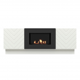 Тумба с биокамином Firelight BFP/P-1400V белая
