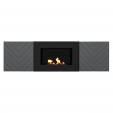 Тумба с биокамином Firelight BFP/P-1400V графит