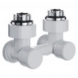 Узел нижнего подключения Royal Thermo Design угловой 1/2"х3/4" EK (белый)