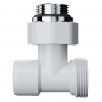 Узел нижнего подключения Royal Thermo Design угловой 1/2"х3/4" EK (белый)
