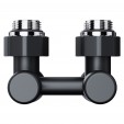 Узел нижнего подключения Royal Thermo Design угловой 1/2"х3/4" EK (черный)