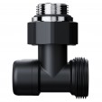 Узел нижнего подключения Royal Thermo Design угловой 1/2"х3/4" EK (черный)