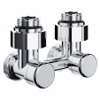 Узел нижнего подключения Royal Thermo Design угловой 1/2"х3/4" EK (хром)