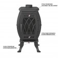 Печь-камин Везувий BX-09 Антрацит