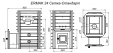 Печь для бани Ермак 24 Сетка-Стандарт (сталь)
