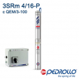 Глубинный насос для скважин Pedrollo 3SRm4/16-P с QEM/3-100