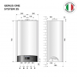 Конденсационный газовый котел Ariston GENUS ONE SYSTEM 35