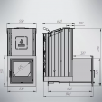 Печь для бани Варвара "Терма Каменка" удл. топка