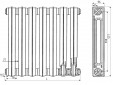 Радиатор чугунный РС-100-1,0 4 секции