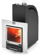 Печь для бани Теплодар Каскад-12Т Панорама (без дверцы)