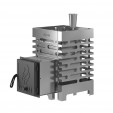 Печь для бани ASTON 12 INOX с баком на трубе 50л O115 (AISI 439)