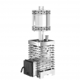 Печь для бани ASTON 16 INOX с баком на трубе 50л O115 (AISI 439)