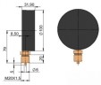 Манометр МП100М5-1, 6 МПа
