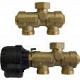 Комплект трехходового клапана для котла + бойлера STOUT Fugas