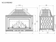 Каминная топка Kawmet W15 STANDARD 18 кВт