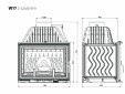 Каминная топка Kawmet W17 16 кВт