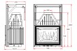 Каминная топка Invicta 700 Grand Angle с подъёмом