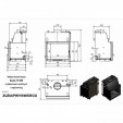 Каминная топка Kratki Zuzia/PW/19/W/DECO