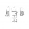 Каминная топка Kratki FRANEK/PW/12/W