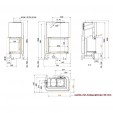 Каминная топка Brunner Eck-kamin 42/57/30 подъемный механизм двери