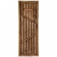 Дверь для бани глухая искусственно состарена 1900х700мм