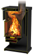 Печь-камин Теплодар ОВ-140 (прямой)