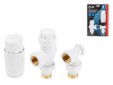 Комплект кранов для радиаторов AV осевой белый 1/2"