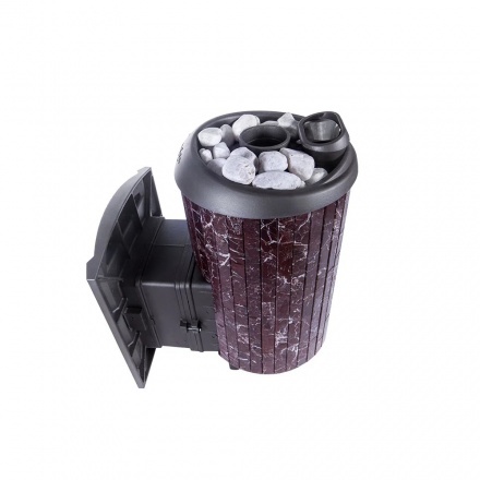 Печь банная ProMetall Атмосфера L в ламелях Россо Леванто