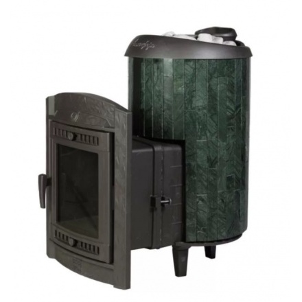 Печь банная ProMetall Атмосфера L в ламелях Верде Гватемала