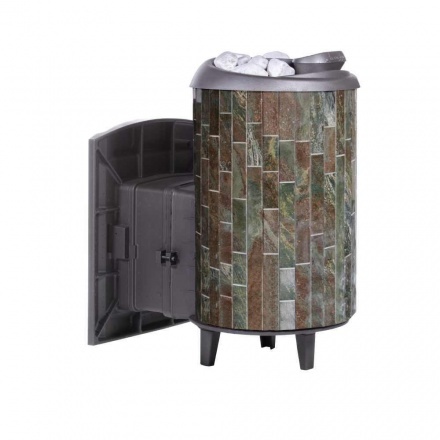 Печь банная ProMetall Атмосфера L в ламелях Жадеит