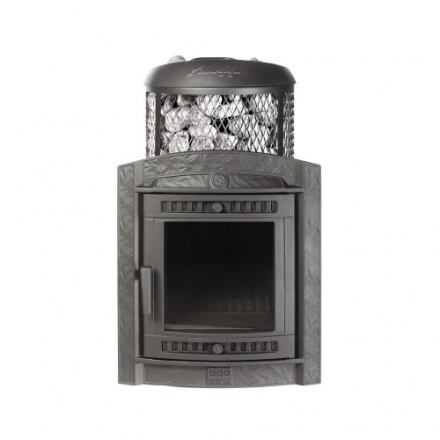 Печь банная ProMetall Атмосфера L комбинированная сетка-ламель Окаменевшее дерево