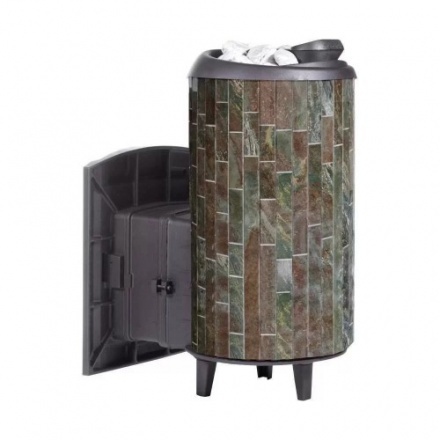 Печь банная ProMetall Атмосфера XL в ламелях Жадеит