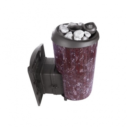 Печь банная ProMetall Атмосфера XL в ламелях Россо Леванто