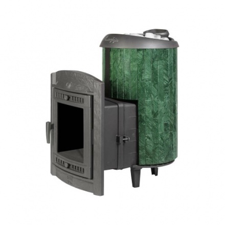 Печь банная ProMetall Атмосфера XL в ламелях Верде Гватемала