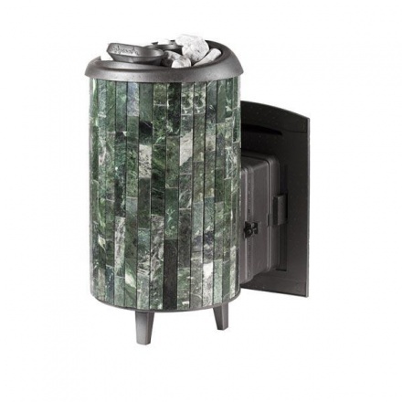 Печь банная ProMetall Атмосфера XL+ в ламелях из натурального камня Змеевик