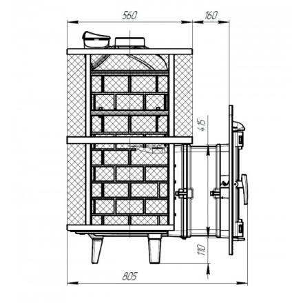 Печь банная ProMetall Атмосфера XL+ сетка