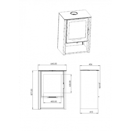 Печь-камин Мета-Бел АОТ 7.0-01 Севан 7В