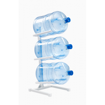 Подставка для 3-х бутылей белая