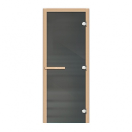 Дверь для бани стеклянная Fireway 1800x700 графит матовый